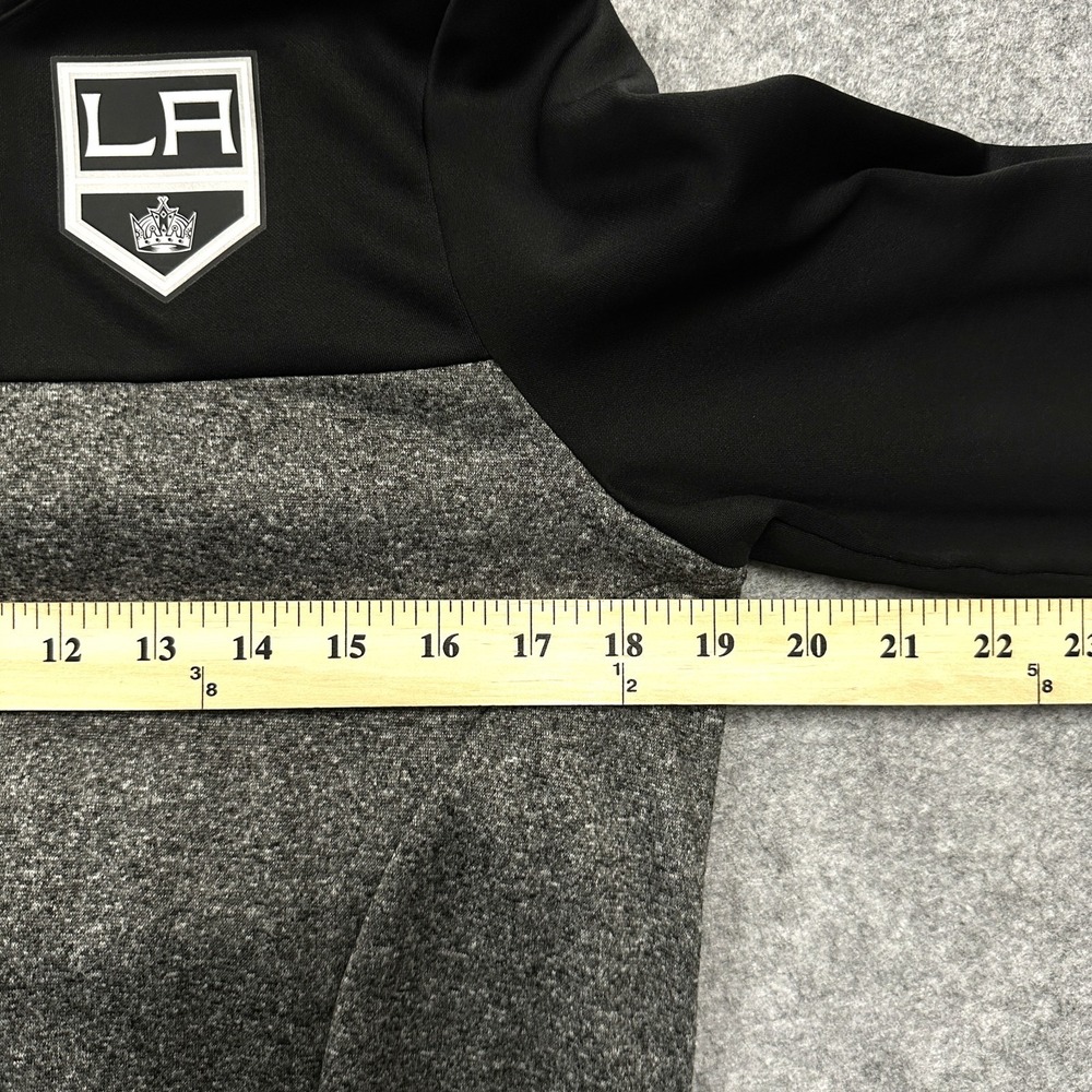 NHL Fanatics LA Kings Hoodie Womens S‎ Black Gray Logo Chest Hockey Fan - Picture 6 of 9